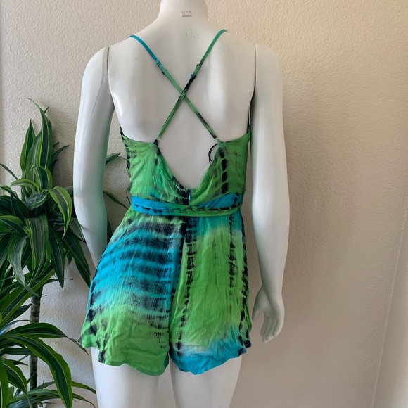 ❤️ Queen Of The Sea - Tie Dye Wrap Romper - Picture 7 of 8